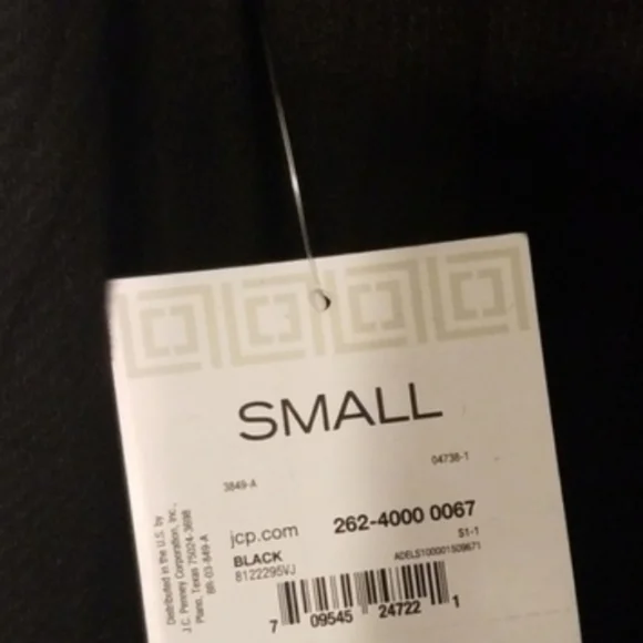 LIZ Claiborne Women's Black Double Breasted Coat